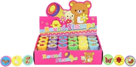 Animal stamps for kids, set of 24 pcs