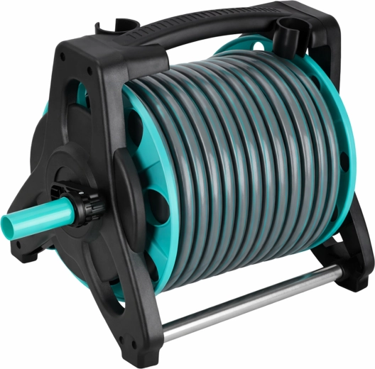 Enrouleur avec support pour un rangement sans enchevêtrement