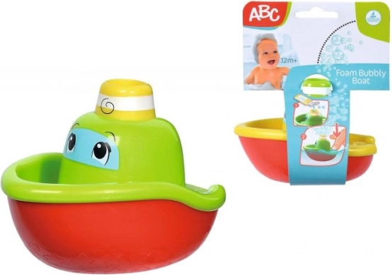 ABC bubble-blowing bath boat