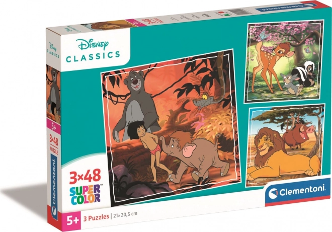 CLEMENTONI Puzzle Disney Classics 3×48 pieces