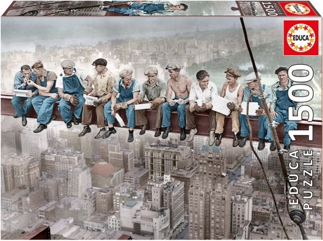 1500-Piece Puzzle – Lunch atop a Skyscraper