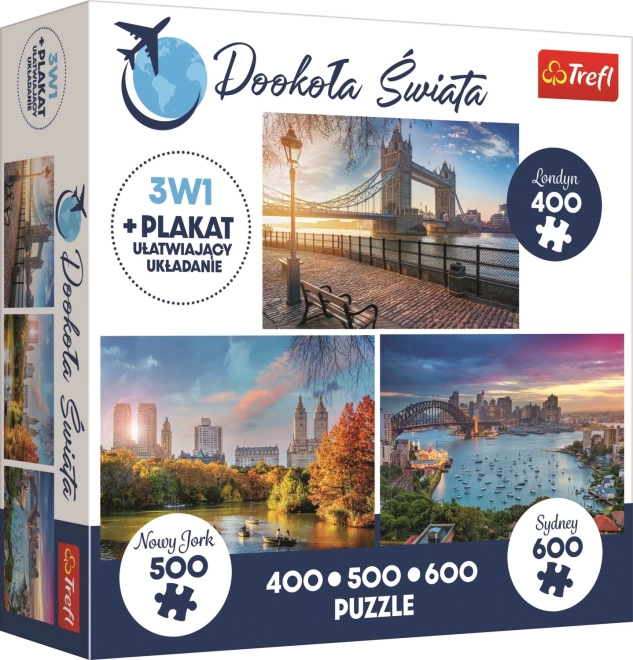 Puzzle Around the World: London, New York, and Sydney