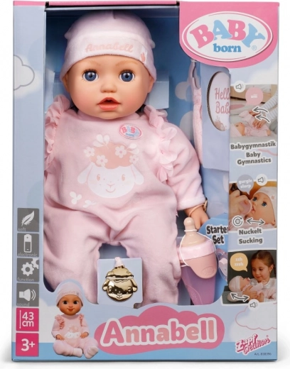BABY born Annabell doll 43 cm with electronic functions