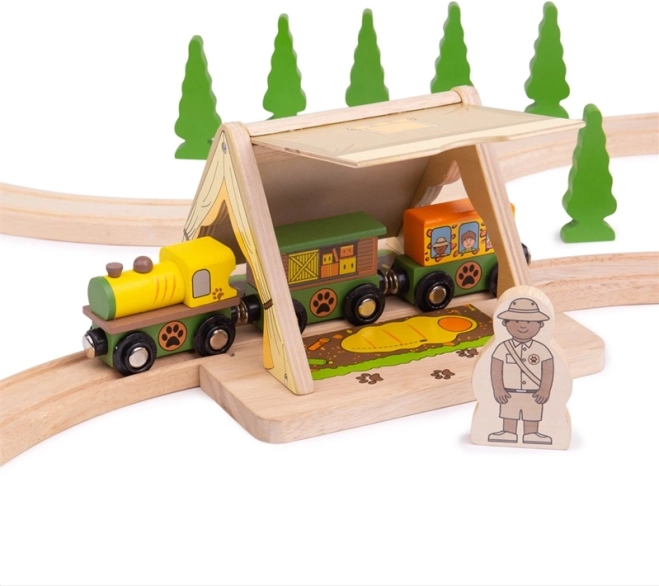 Bigjigs Rail safari telt