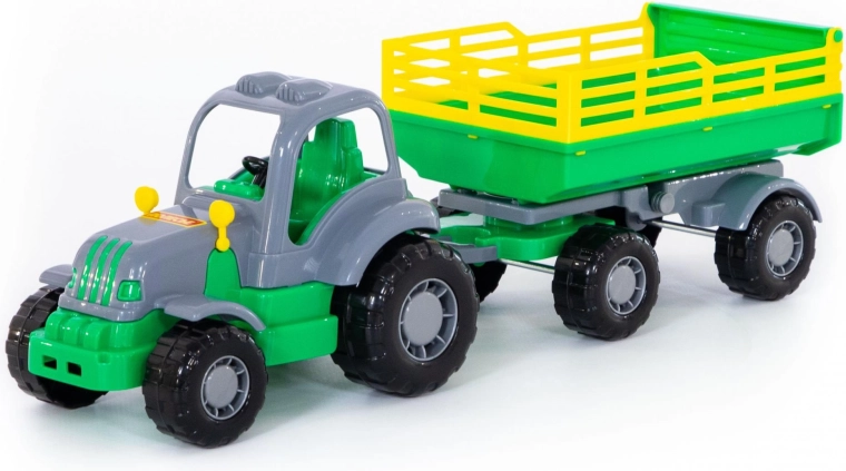 Rimorchio funzionale con sponda ribaltabile