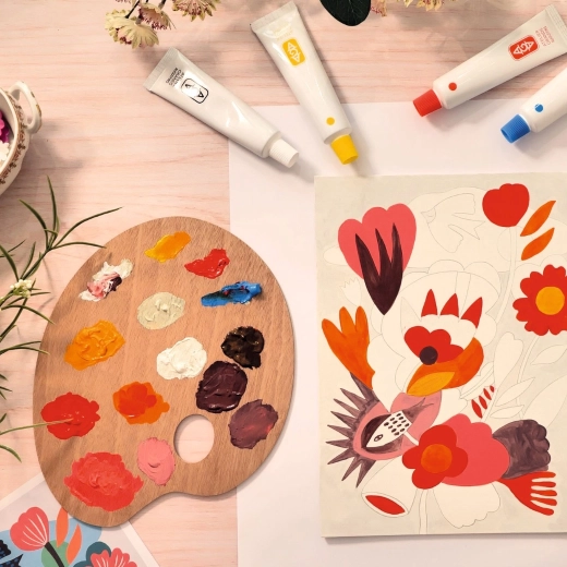 Attrezzatura pittorica completa in un unico set