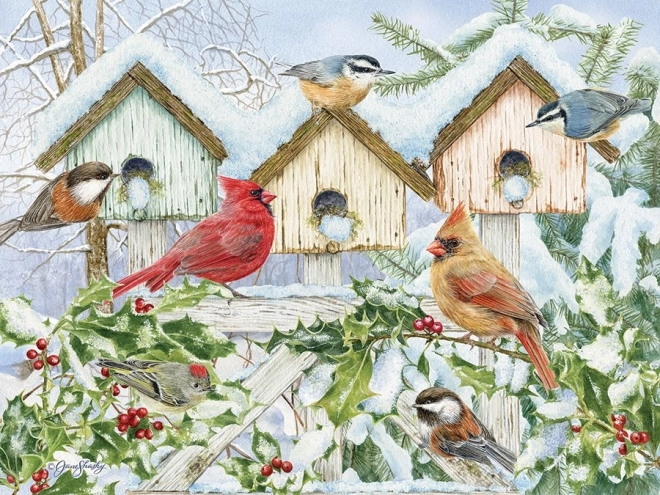 Puzzle COBBLE HILL Winter Bird Choir XL 275 pieces