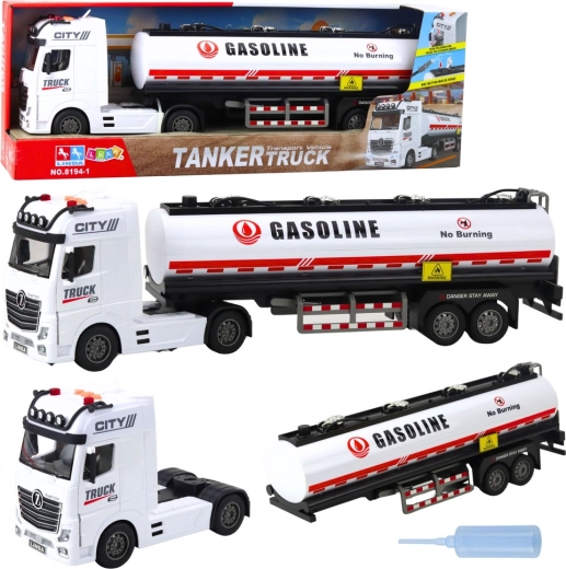 Large tanker truck toy with water pumping, lights and sounds