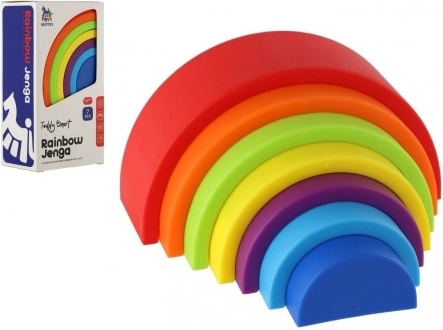 Kolorowe plastikowe puzzle Tęcza od TEDDIES