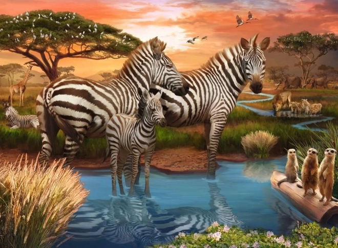 Zebra Puzzle 500 pieces