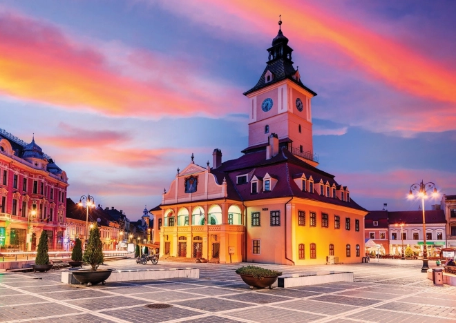 Puzzle Town Hall Square Brașov 1000 pieces