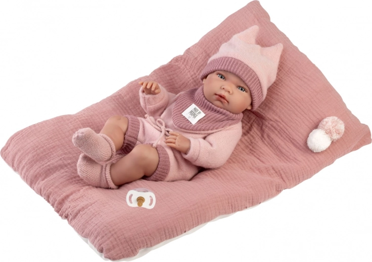 Realistic Baby Doll New Born Girl with Full Vinyl Body 40 cm