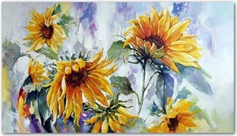 Diamond Painting Sunflowers 80 × 40 cm