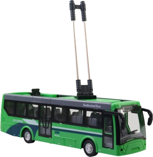 Realistic look of a city trolleybus