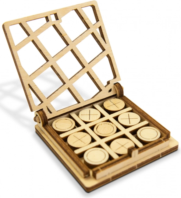 Wooden Pocket Tic-Tac-Toe WOODEN CITY – 3D Puzzle