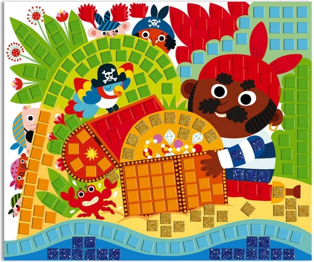 Třpytivé mozaiky s pirátským dobrodružstvím