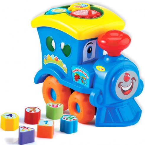 Locomotive shape sorter for the littlest ones