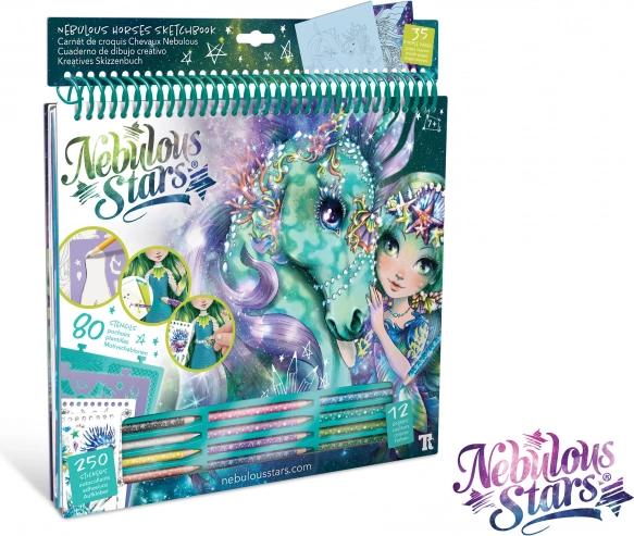 Nebulous Stars kreativní omalovánky – zelené
