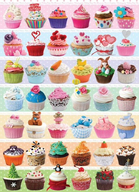 EUROGRAPHICS puzzle Celebration cupcakes 1000 pieces