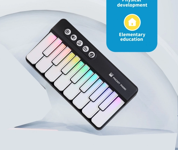 Glasbeni mini klavirček črn za otroke