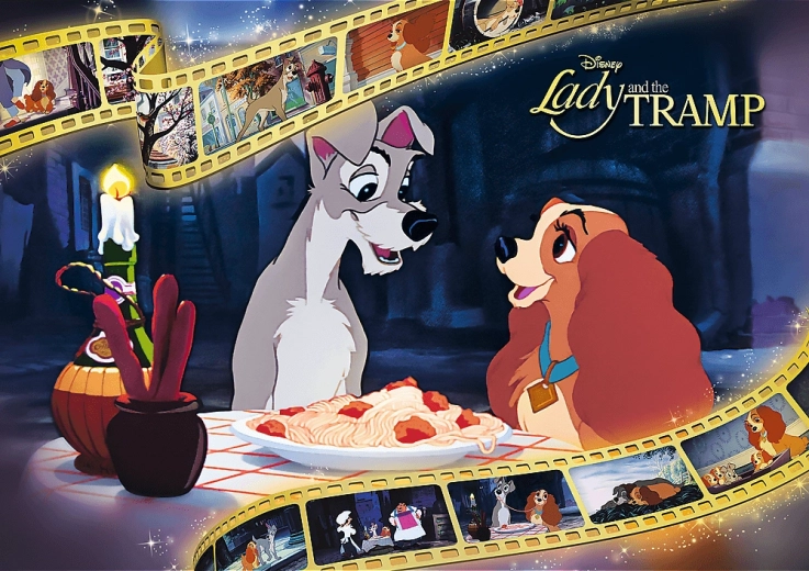 TREFL Puzzle Premium Plus Iconic Moments: Lady and the Tramp 1000 pieces