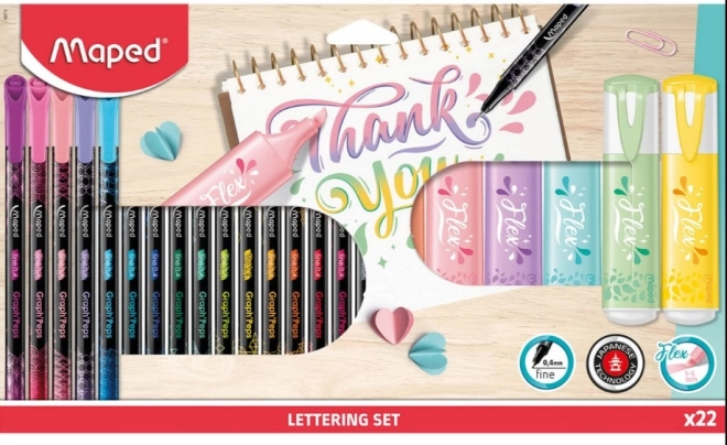Lettering Set Maped 22 Pieces