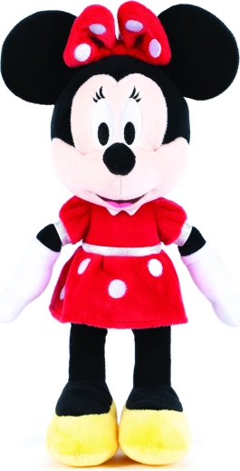 Jouet en peluche Minnie en robe rouge