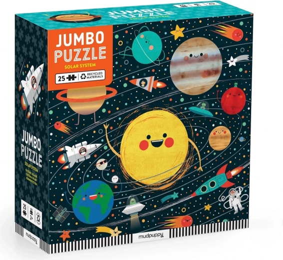 Mudpuppy Jumbo Puzzle Solar System 25 Pieces