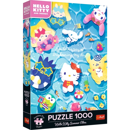 Puzzle Hello Kitty on Summer Wave 1000 Pieces by Trefl