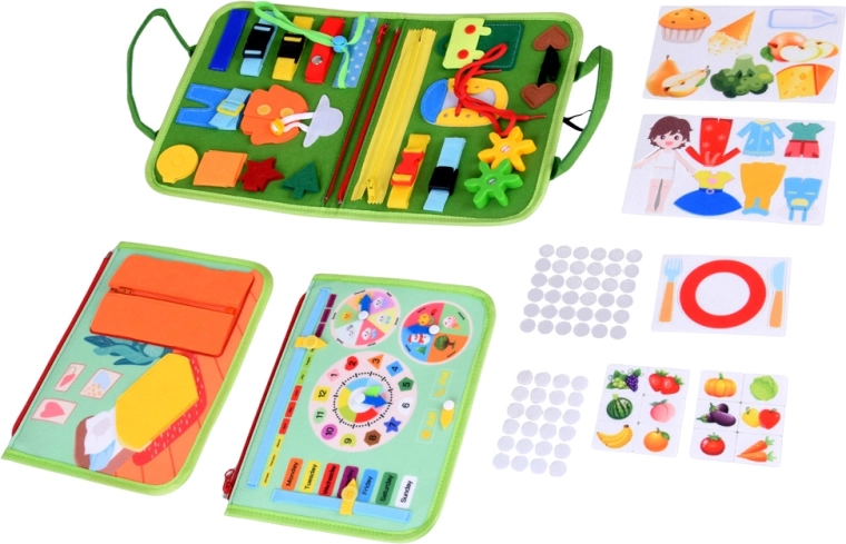 Teaching clock, days, weather, and calendar