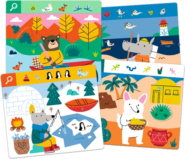 Themed scenes full of details