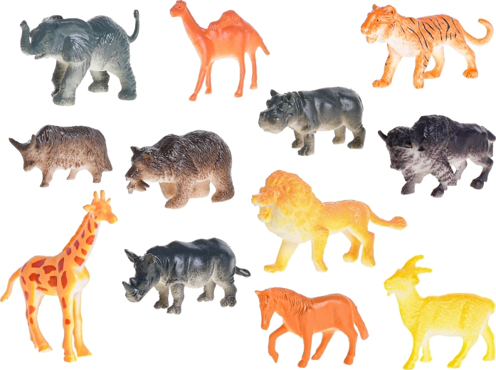 Raznolik set 12 safari životinja