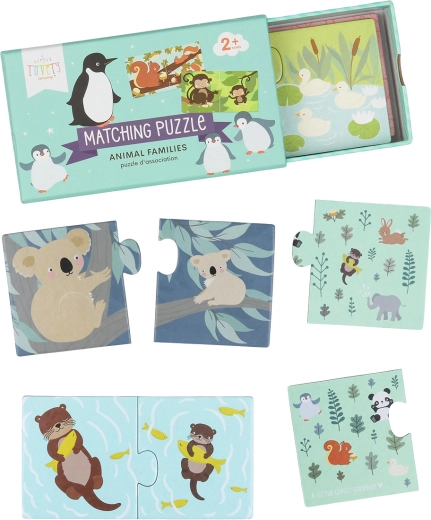 Matching counting puzzle – unicorns – Animals