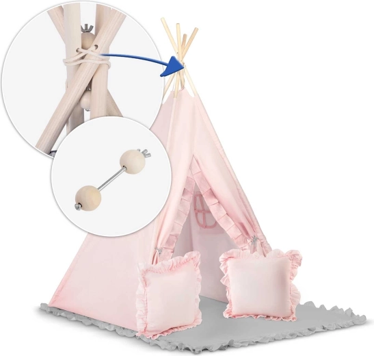 Structure en bois stable avec stabilisateur