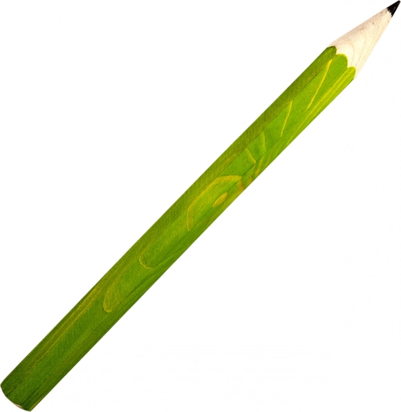 Large Wooden Pencil Light Green Fauna