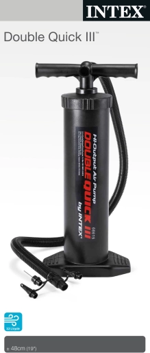 Tweeweg handpomp met zuiger Intex Double Quick III