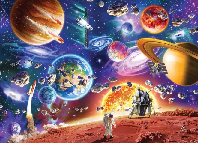 Family Puzzle Space Travels 350 Pieces – COBBLE HILL