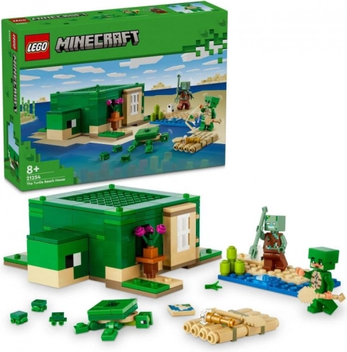 Minecraft Teknős Házikó a tengerparton