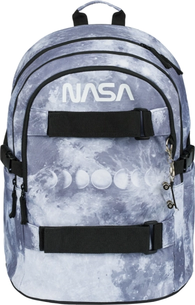 School Backpack BAAGL Skate NASA Grey