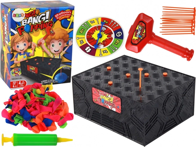 Family Arcade Game Break the Balloon Hammer Nails