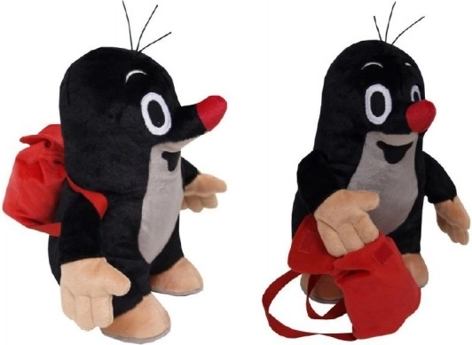 Pluchen Mol met rugzak 20 cm