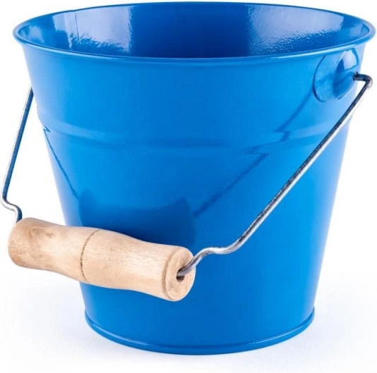 Woody garden bucket blue metal