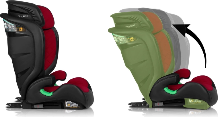 Évolutif avec l’enfant : 12 positions d’appui‑tête + 2 angles d’inclinaison