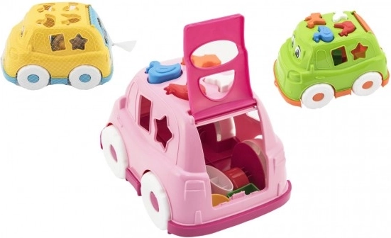 Buntes Plastikauto Einlegeset für Kinder