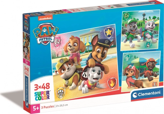 CLEMENTONI Puzzle Paw Patrol 3x48 pieces