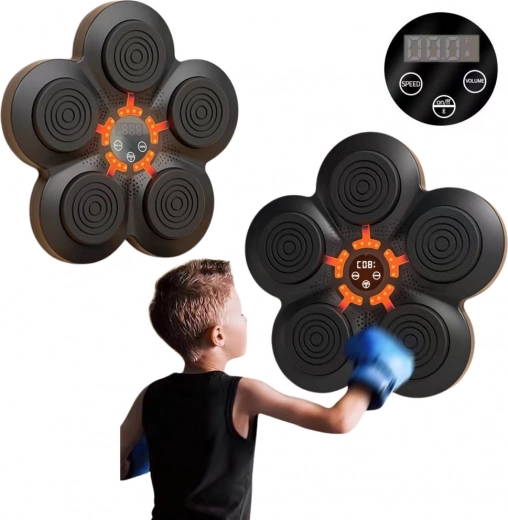 Musical Boxing Machine on Wall with LED Lights
