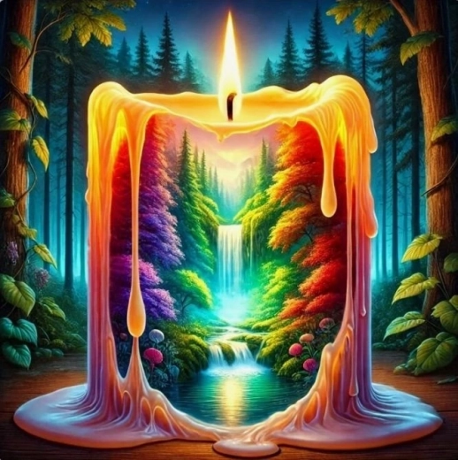 Diamantmalerei Waldlicht 30 × 40 cm