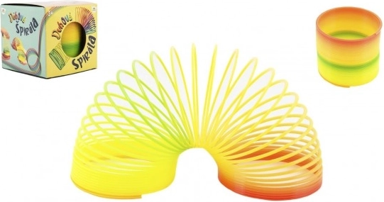 Ressort magique en plastique arc-en-ciel 7,5 cm