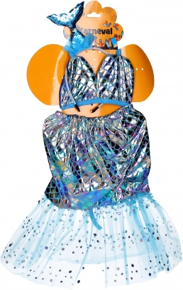 Ensemble de carnaval sirène - robe et diadème