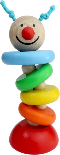 Detoa chenille sur élastique – jouet moteur en bois pour bébés